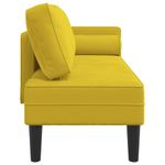 Casa si Gradina - Mobilier - Scaune si fotolii - Fotolii - Fotoliu sezlong cu perne, galben, catifea - Infinity.ro