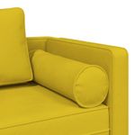 Casa si Gradina - Mobilier - Scaune si fotolii - Fotolii - Fotoliu sezlong cu perne, galben, catifea - Infinity.ro