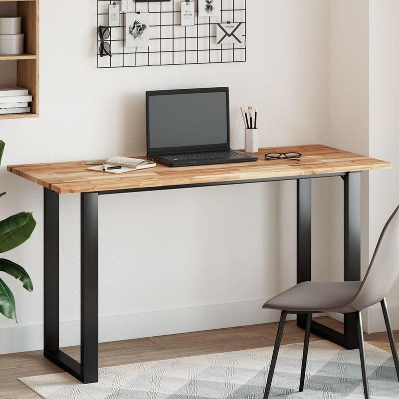 Casa si Gradina - Mobilier - Feronerie si accesorii mobila - Blat de masa, 140x60x2 cm, dreptunghiular, lemn masiv de acacia, finisat în ulei - Infinity.ro