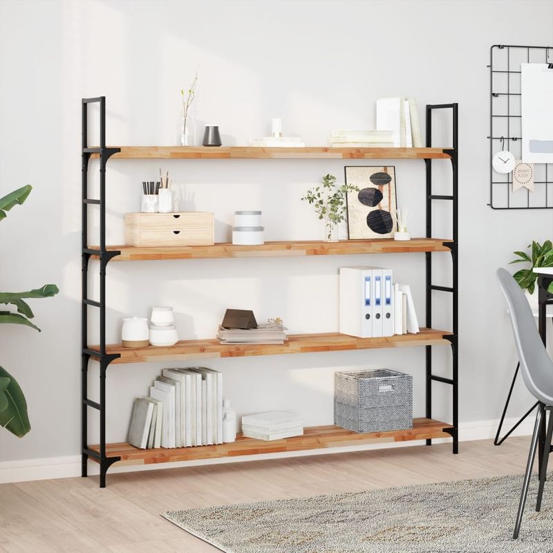 Casa si Gradina - Mobilier - Biblioteci si rafturi - Rafturi - Rafturi suspendate 3 buc. 140x20x4cm lemn masiv acacia netratat - Infinity.ro