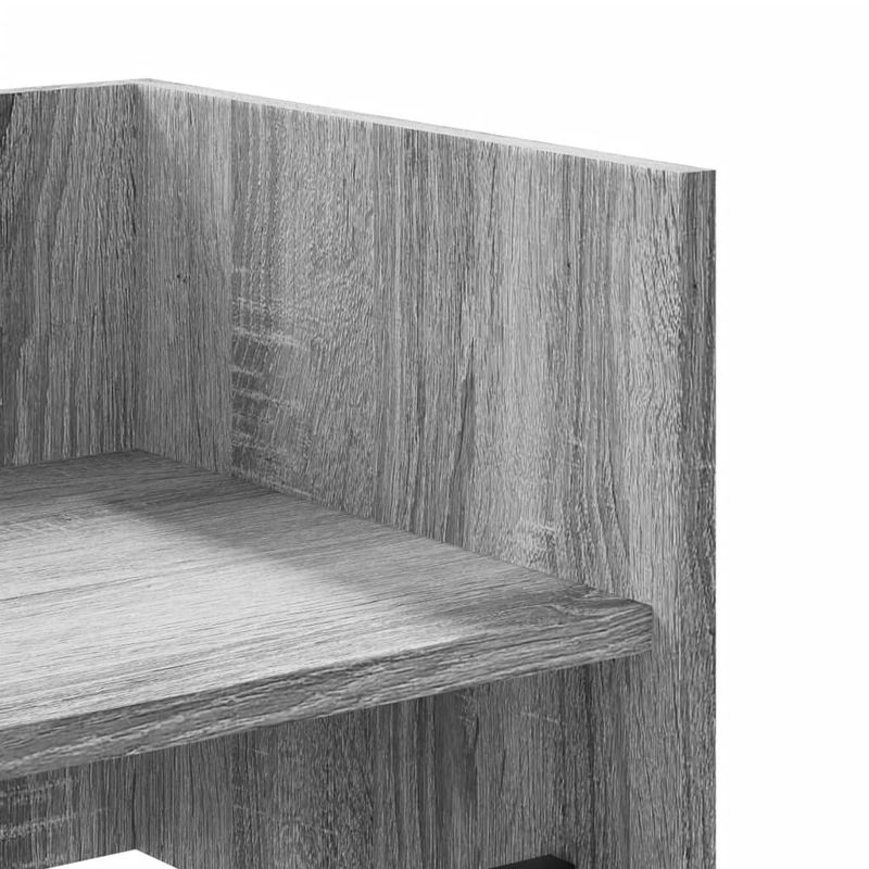 Casa si Gradina - Mobilier - Biblioteci si rafturi - Rafturi - Raft de perete, gri sonoma, 100x35x30,5 cm, lemn prelucrat - Infinity.ro