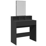 Casa si Gradina - Mobilier - Comode si corpuri - Masute de toaleta - Masa de toaleta cu oglinda, negru, 80x41x144,5 cm - Infinity.ro
