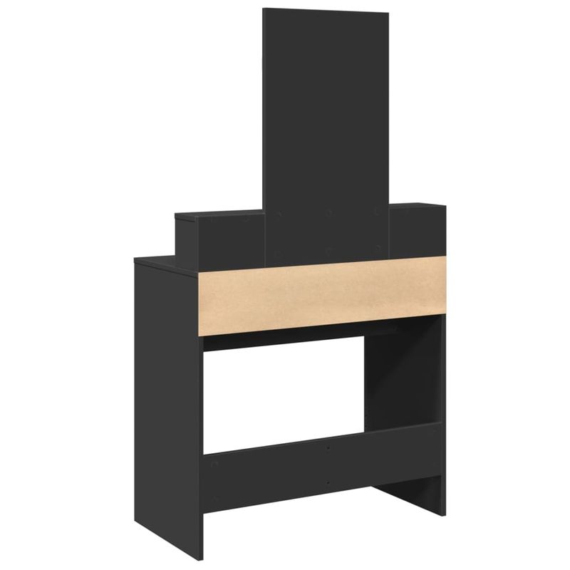Casa si Gradina - Mobilier - Comode si corpuri - Masute de toaleta - Masa de toaleta cu oglinda, negru, 80x41x144,5 cm - Infinity.ro
