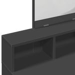 Casa si Gradina - Mobilier - Comode si corpuri - Masute de toaleta - Masa de toaleta cu oglinda, negru, 80x41x144,5 cm - Infinity.ro