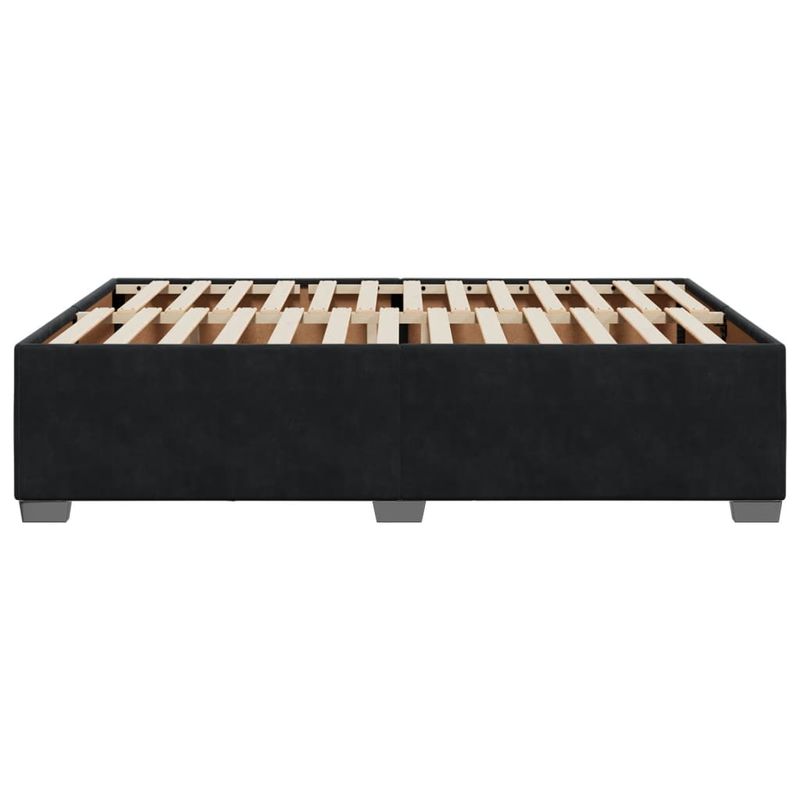 Casa si Gradina - Mobilier - Paturi si accesorii - Paturi - Cadru de pat, negru, 160 x 200 cm, catifea - Infinity.ro