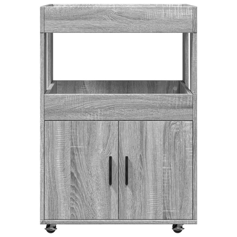 Casa si Gradina - Mobilier - Comode si corpuri - Comode - Carucior de bar, gri sonoma, 60x39,5x89 cm, lemn prelucrat - Infinity.ro
