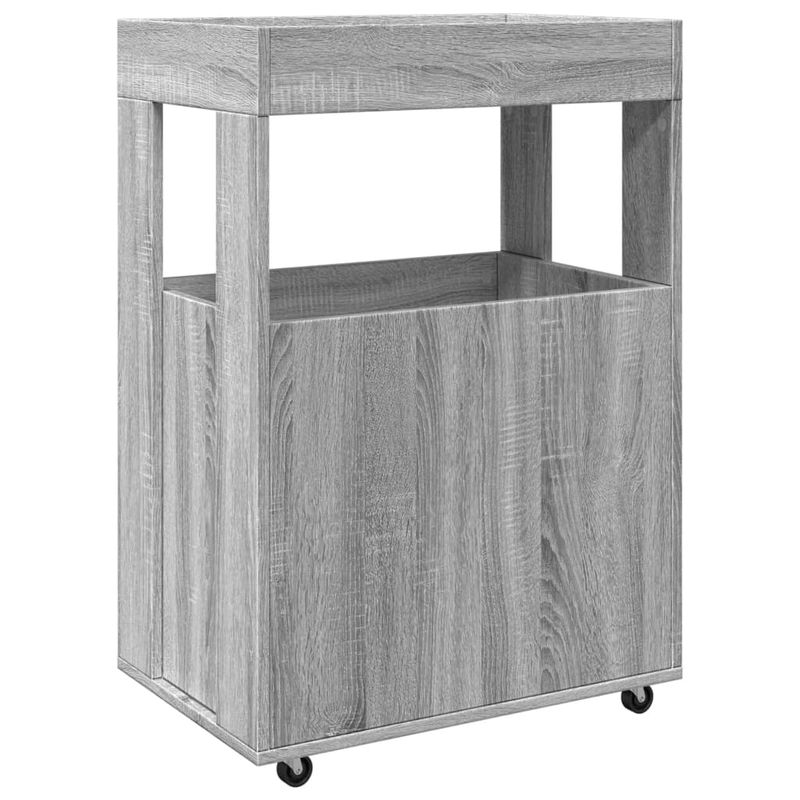 Casa si Gradina - Mobilier - Comode si corpuri - Comode - Carucior de bar, gri sonoma, 60x39,5x89 cm, lemn prelucrat - Infinity.ro