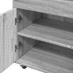 Casa si Gradina - Mobilier - Comode si corpuri - Comode - Carucior de bar, gri sonoma, 60x39,5x89 cm, lemn prelucrat - Infinity.ro