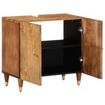 Casa si Gradina - Mobilier - Seturi de mobilier - Seturi baie - Dulap pentru chiuveta de baie, 62x33x58 cm, lemn masiv de mango, maro miere - Infinity.ro