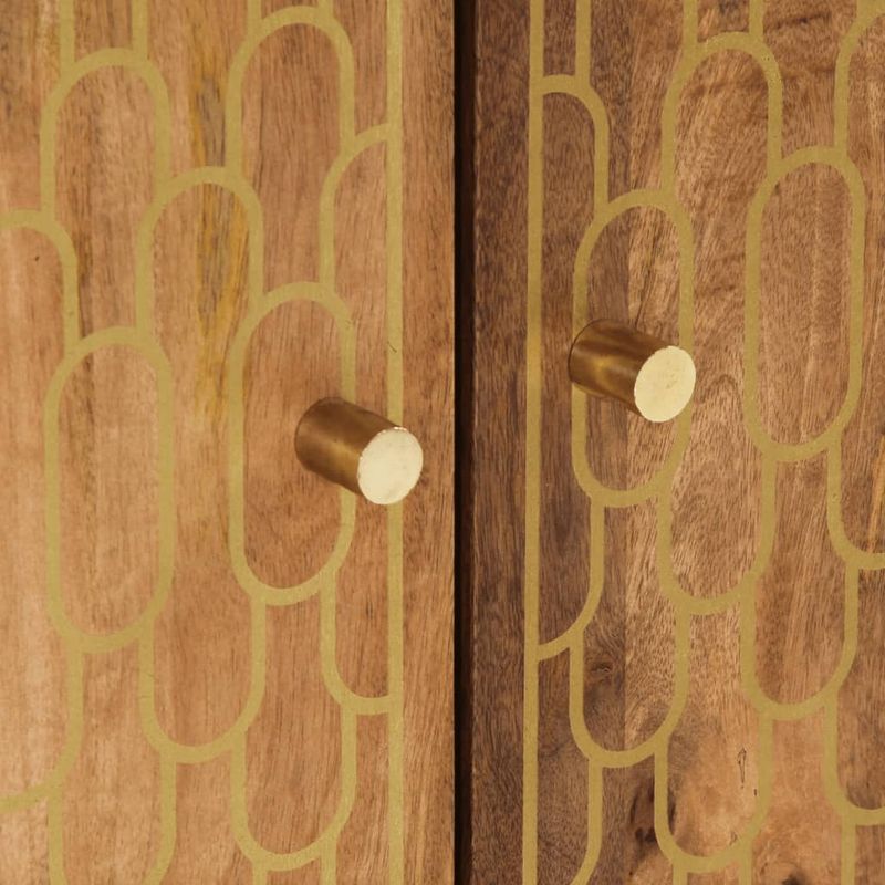 Casa si Gradina - Mobilier - Seturi de mobilier - Seturi baie - Dulap pentru chiuveta de baie, 62x33x58 cm, lemn masiv de mango, maro miere - Infinity.ro