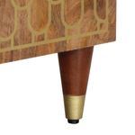 Casa si Gradina - Mobilier - Seturi de mobilier - Seturi baie - Dulap pentru chiuveta de baie, 62x33x58 cm, lemn masiv de mango, maro miere - Infinity.ro