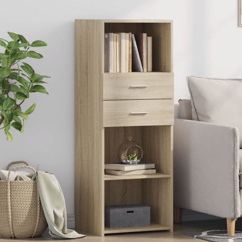 Casa si Gradina - Mobilier - Comode si corpuri - Corpuri bucatarie - Dulap inalt, stejar sonoma, 45x42,5x124 cm, lemn prelucrat - Infinity.ro