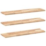Casa si Gradina - Mobilier - Biblioteci si rafturi - Rafturi - Raft plutitor 3 buc. 100x20x2 cm, lemn masiv de acacia netratat - Infinity.ro