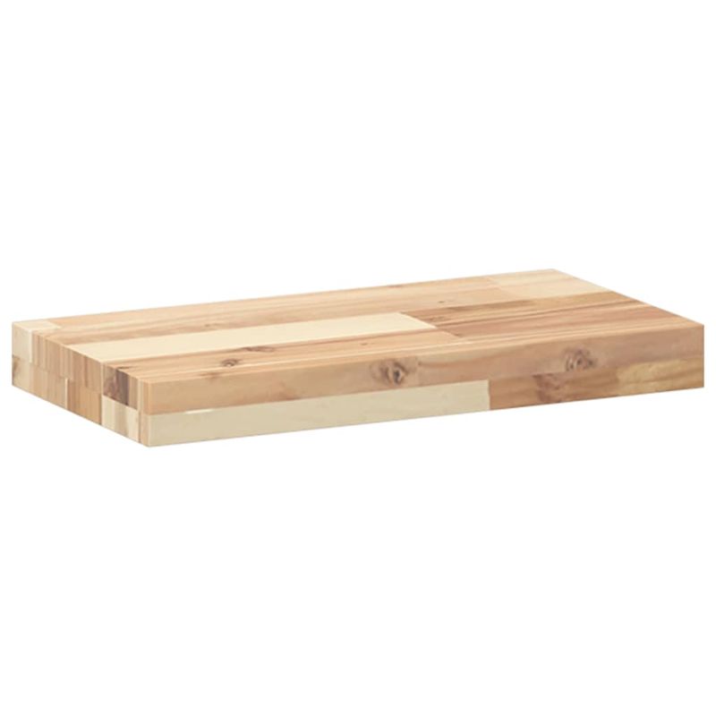 Casa si Gradina - Mobilier - Biblioteci si rafturi - Rafturi - Raft suspendat, 60x20x4 cm, lemn masiv de acacia netratat - Infinity.ro