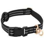 Petshop - Accesorii petshop - Jucarii animale - Ansambluri de joaca - Ham pentru caini cu plumb si guler, reglabil, negru, L - Infinity.ro