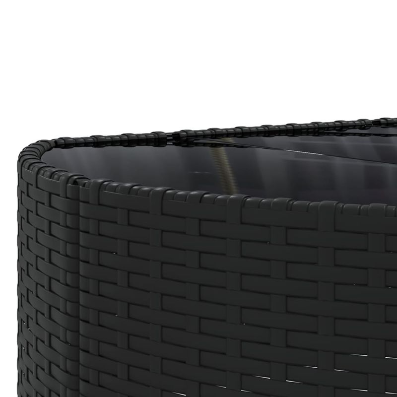 Casa si Gradina - Gradina si terasa - Mobilier exterior - Seturi mobila gradina - Set mobilier de gradina cu perne, 5 piese, negru, poliratan - Infinity.ro