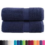 Casa si Gradina - Textile si covoare - Textile baie - Prosoape - Prosoape oaspeti premium, 2 buc. 30x50cm 600gsm 100% bumbac, bleumarin - Infinity.ro