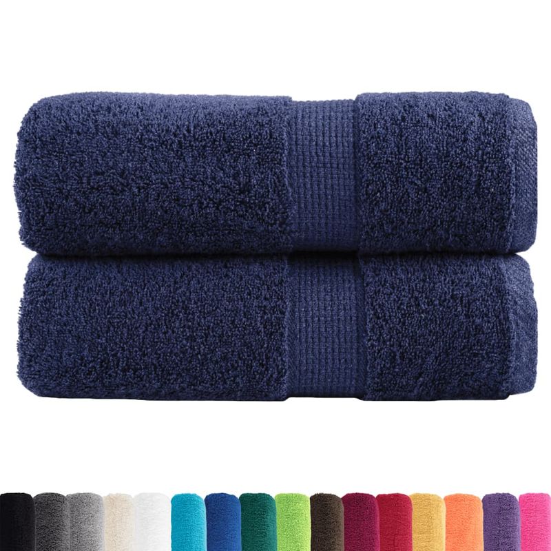 Casa si Gradina - Textile si covoare - Textile baie - Prosoape - Prosoape oaspeti premium, 2 buc. 30x50cm 600gsm 100% bumbac, bleumarin - Infinity.ro