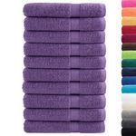 Casa si Gradina - Textile si covoare - Textile baie - Prosoape - Prosoape de sauna premium 10 buc. 80x200 cm 600 gsm 100% bumbac, violet - Infinity.ro