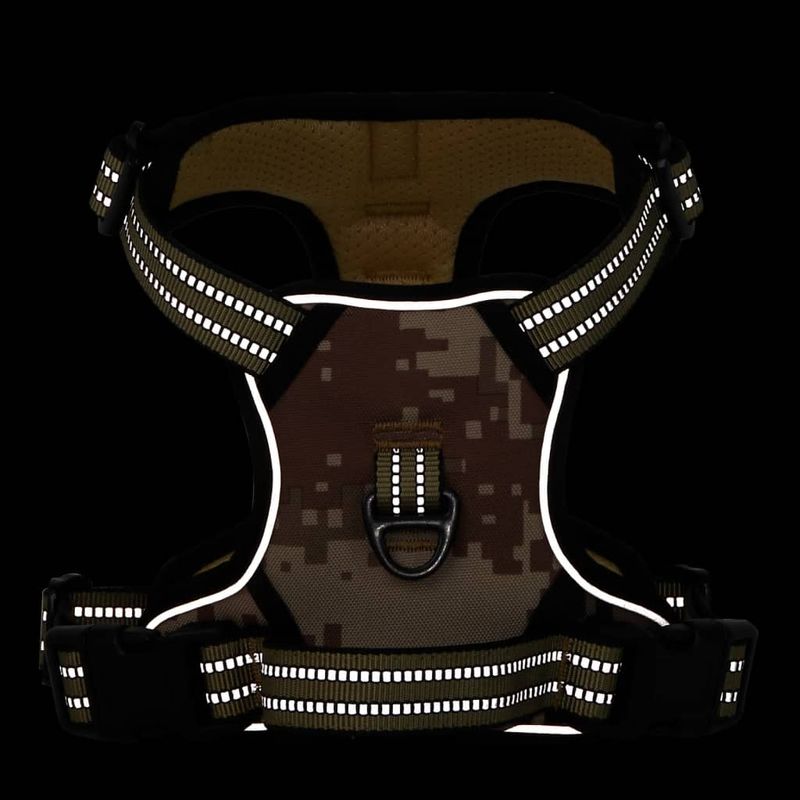 Petshop - Accesorii petshop - Jucarii animale - Ansambluri de joaca - Ham pentru caini cu dungi reflectorizante reglabil, XL - Infinity.ro