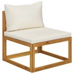 Casa si Gradina - Gradina si terasa - Mobilier exterior - Seturi mobila gradina - Set mobilier de gradina cu perne, 5 piese, lemn masiv de acacia - Infinity.ro