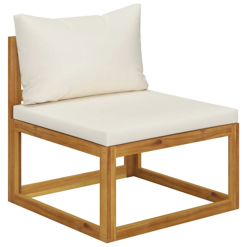 Casa si Gradina - Gradina si terasa - Mobilier exterior - Seturi mobila gradina - Set mobilier de gradina cu perne, 5 piese, lemn masiv de acacia - Infinity.ro
