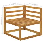 Casa si Gradina - Gradina si terasa - Mobilier exterior - Seturi mobila gradina - Set mobilier de gradina cu perne, 5 piese, lemn masiv de acacia - Infinity.ro