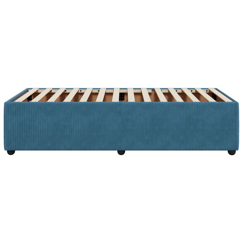 Casa si Gradina - Mobilier - Paturi si accesorii - Paturi - Cadru de pat, albastru, 80x200 cm, catifea - Infinity.ro