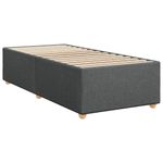Casa si Gradina - Mobilier - Paturi si accesorii - Paturi - Pat box spring cu saltea, gri inchis, 90x190 cm, textil - Infinity.ro