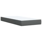 Casa si Gradina - Mobilier - Paturi si accesorii - Paturi - Pat box spring cu saltea, gri inchis, 90x190 cm, textil - Infinity.ro