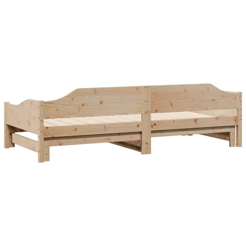 Casa si Gradina - Mobilier - Paturi si accesorii - Paturi - Pat de zi cu extensie, 80x200 cm, lemn masiv de pin - Infinity.ro