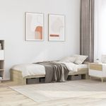 Casa si Gradina - Mobilier - Paturi si accesorii - Paturi - Cadru de pat, stejar sonoma, 90x200 cm, lemn prelucrat - Infinity.ro