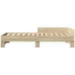 Casa si Gradina - Mobilier - Paturi si accesorii - Paturi - Cadru de pat, stejar sonoma, 90x200 cm, lemn prelucrat - Infinity.ro