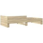 Casa si Gradina - Mobilier - Paturi si accesorii - Paturi - Cadru de pat, stejar sonoma, 90x200 cm, lemn prelucrat - Infinity.ro
