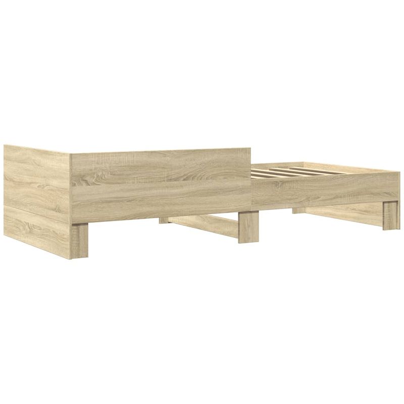 Casa si Gradina - Mobilier - Paturi si accesorii - Paturi - Cadru de pat, stejar sonoma, 90x200 cm, lemn prelucrat - Infinity.ro