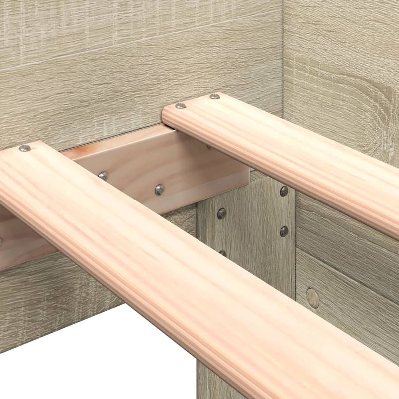 Casa si Gradina - Mobilier - Paturi si accesorii - Paturi - Cadru de pat, stejar sonoma, 90x200 cm, lemn prelucrat - Infinity.ro