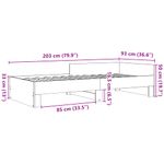 Casa si Gradina - Mobilier - Paturi si accesorii - Paturi - Cadru de pat, stejar sonoma, 90x200 cm, lemn prelucrat - Infinity.ro