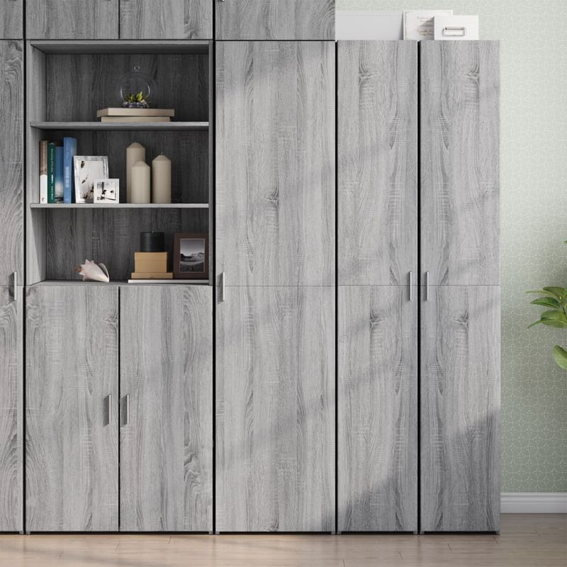 Casa si Gradina - Mobilier - Comode si corpuri - Corpuri bucatarie - Dulap inalt, gri sonoma, 45x42,5x185 cm, lemn compozit - Infinity.ro