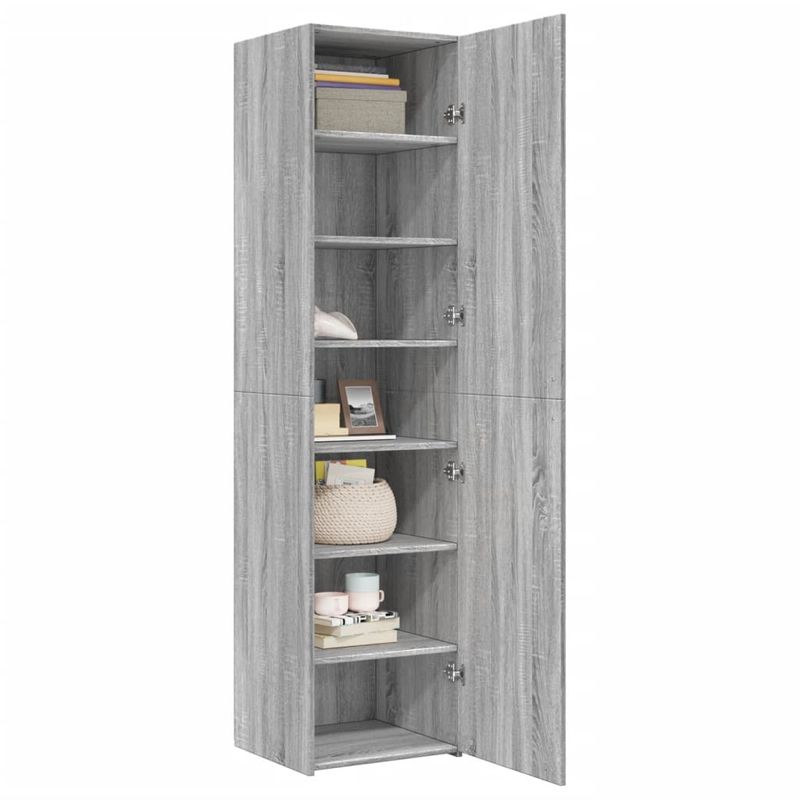 Casa si Gradina - Mobilier - Comode si corpuri - Corpuri bucatarie - Dulap inalt, gri sonoma, 45x42,5x185 cm, lemn compozit - Infinity.ro