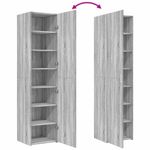 Casa si Gradina - Mobilier - Comode si corpuri - Corpuri bucatarie - Dulap inalt, gri sonoma, 45x42,5x185 cm, lemn compozit - Infinity.ro