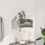 Casa si Gradina - Mobilier - Biblioteci si rafturi - Rafturi - Raft de perete, gri beton, 70,5x35x30,5 cm, lemn prelucrat - Infinity.ro