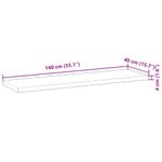 Casa si Gradina - Constructii - Lemn constructii - Placi lemn - Blat de masa 140x40x4 cm dreptunghiular lemn masiv de acacia, natural - Infinity.ro