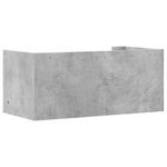 Casa si Gradina - Mobilier - Biblioteci si rafturi - Rafturi - Raft de perete, gri beton, 70,5x35x30,5 cm, lemn prelucrat - Infinity.ro