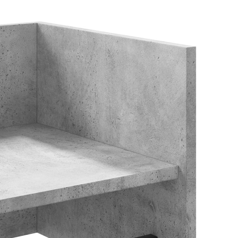 Casa si Gradina - Mobilier - Biblioteci si rafturi - Rafturi - Raft de perete, gri beton, 70,5x35x30,5 cm, lemn prelucrat - Infinity.ro