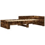 Casa si Gradina - Mobilier - Paturi si accesorii - Paturi - Cadru de pat, stejar fumuriu, 100x200 cm, lemn prelucrat - Infinity.ro