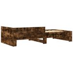 Casa si Gradina - Mobilier - Paturi si accesorii - Paturi - Cadru de pat, stejar fumuriu, 100x200 cm, lemn prelucrat - Infinity.ro
