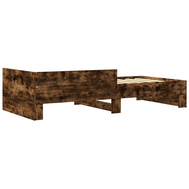 Casa si Gradina - Mobilier - Paturi si accesorii - Paturi - Cadru de pat, stejar fumuriu, 100x200 cm, lemn prelucrat - Infinity.ro