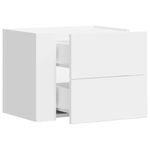 Casa si Gradina - Mobilier - Comode si corpuri - Noptiere - Noptiera de perete, alb, 45x30x35 cm - Infinity.ro