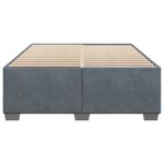 Casa si Gradina - Mobilier - Paturi si accesorii - Paturi - Cadru de pat, gri inchis, 140x190 cm, catifea - Infinity.ro
