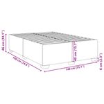 Casa si Gradina - Mobilier - Paturi si accesorii - Paturi - Cadru de pat, gri inchis, 140x190 cm, catifea - Infinity.ro